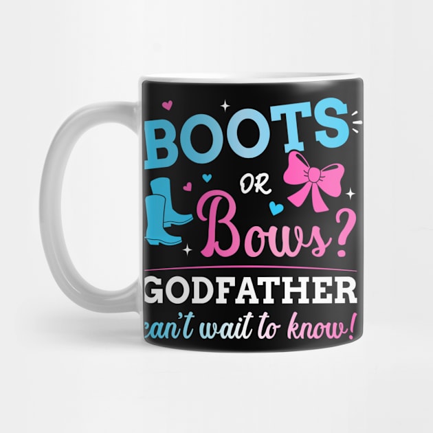 Gender reveal boots or bows godfather matching baby party by Designzz